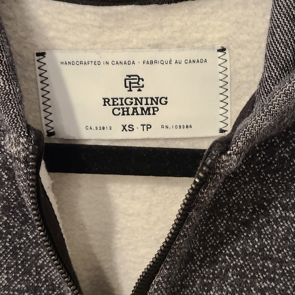 Reigning Champ double zip fleece hoodie - Picture 4 of 5